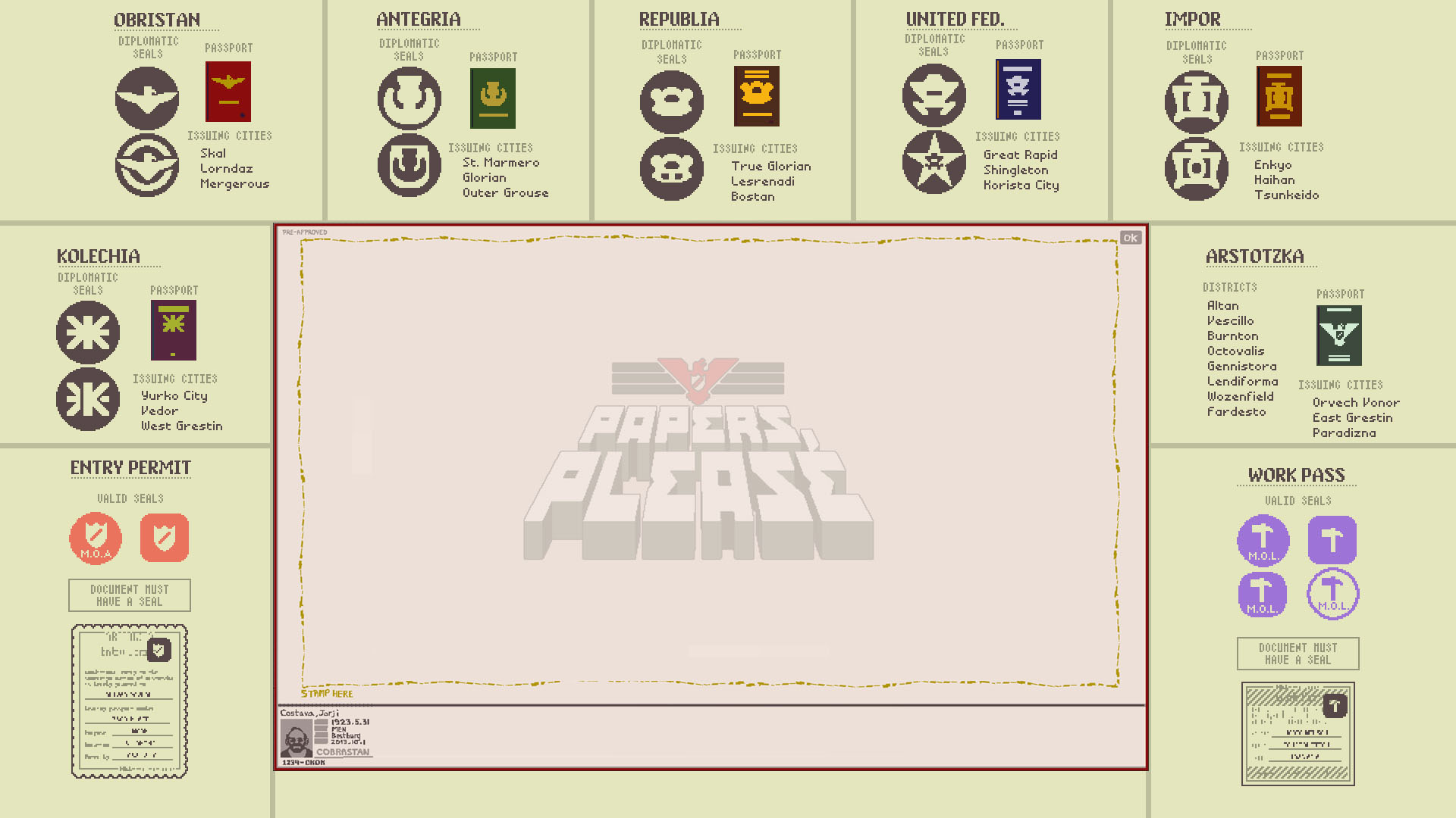Papers please cheat sheet pdf
