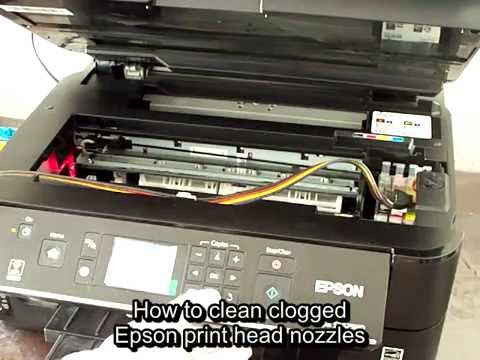how to clean epson printer heads manually