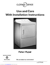 fisher and paykel dw681es manual