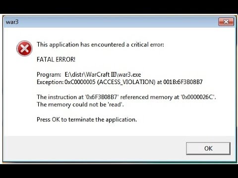 The application has encountered a critical error questrade
