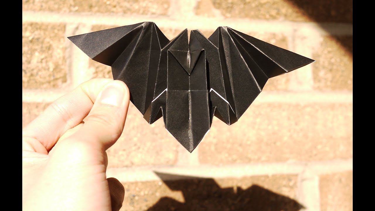 easy origami bat instructions