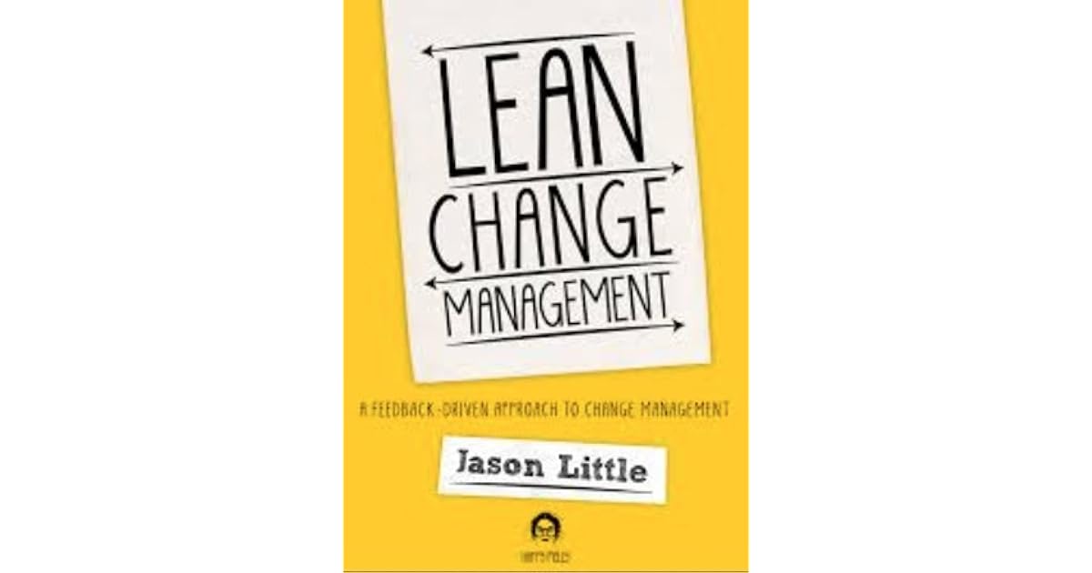 Lean change management jason little pdf