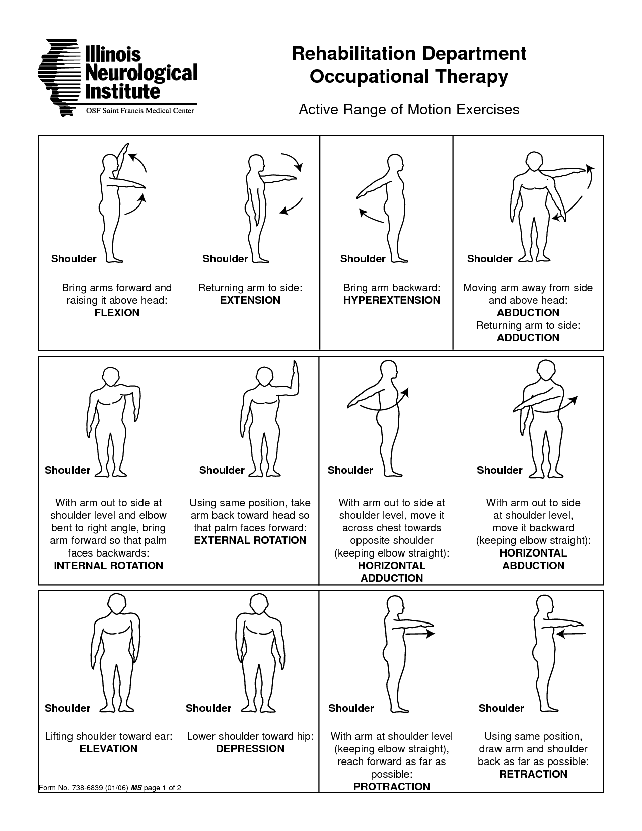 passive range of motion shoulder