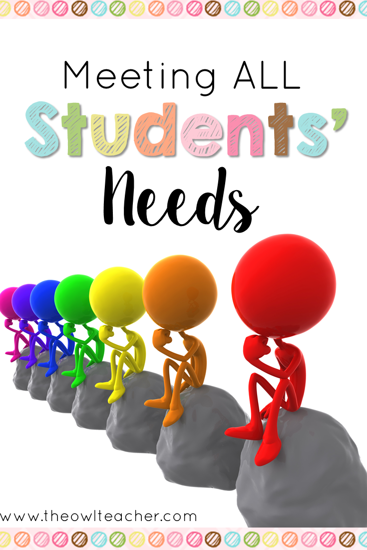 Documentation of diverse needs of students