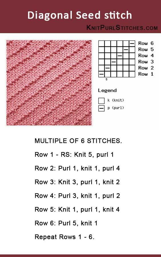 written instructions for knitting bamboo stitch