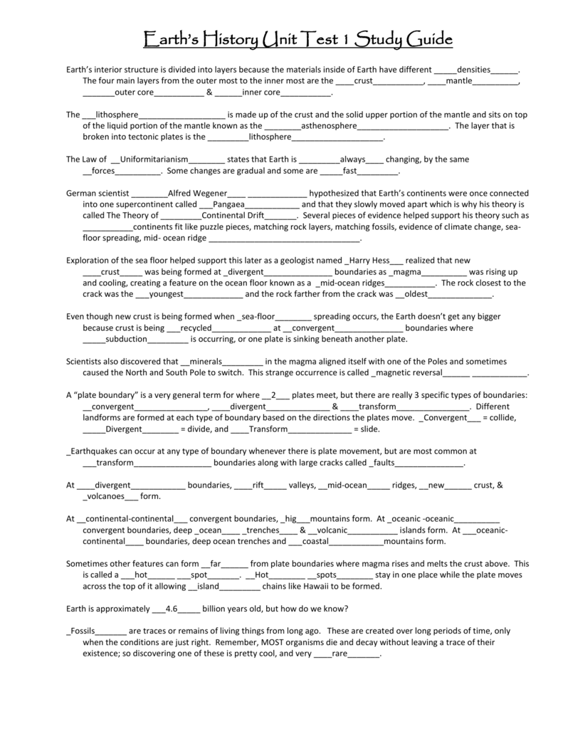 Astronomy 1 unit study guide answers