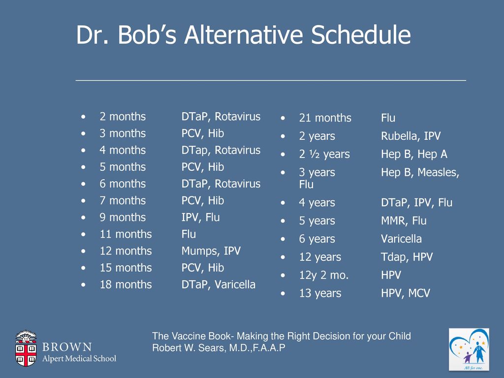 Dr sears delayed vaccine schedule pdf