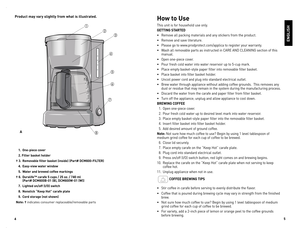 carlton coffee maker instruction manual