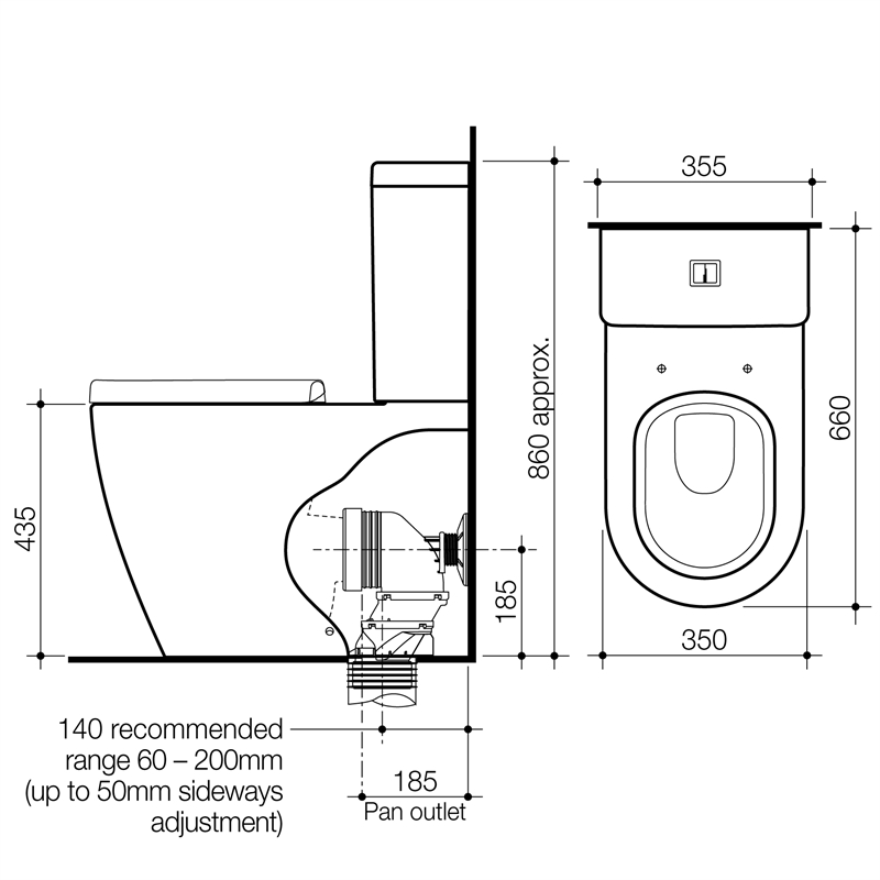 Toilet suite installation instructions