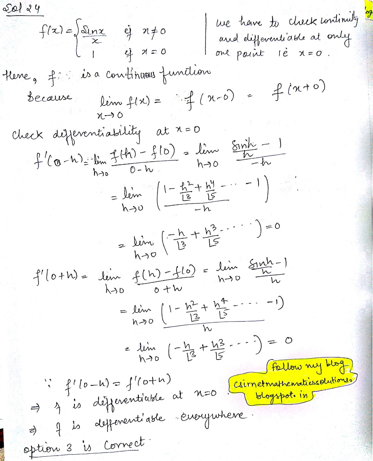 Csir net mathematics solved papers pdf