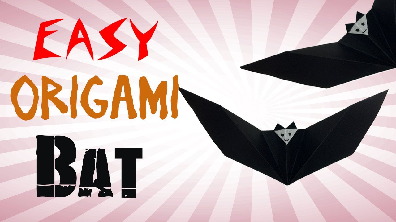 easy origami bat instructions