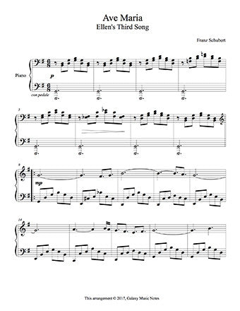 Ave maria schubert piano solo sheet music pdf