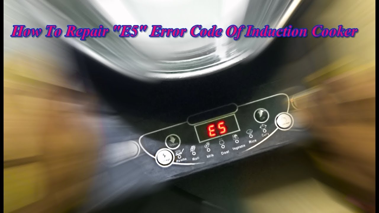 Induction cooker error codes pdf