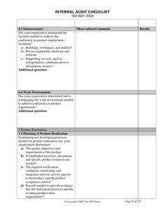 Iso 9001 2015 internal audit procedure pdf
