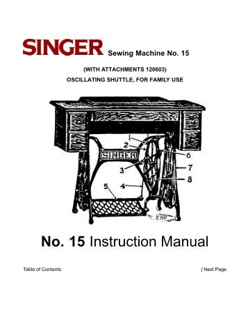 singer treadle sewing machine manual g3592615
