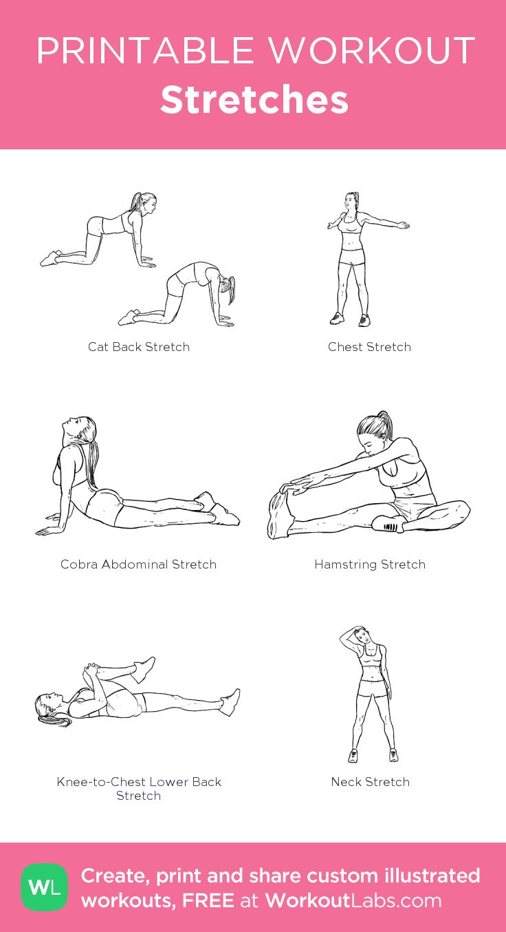 Stretching exercises with pictures and instructions pdf